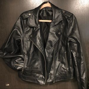 Faux Leather Motorcycle Jacket